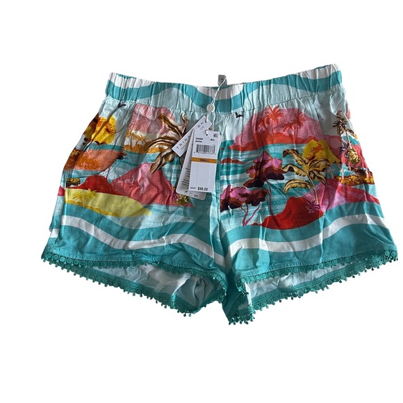 Trina Turk Cyclades Women's Swim Cover Up Shorts, Size Small - Picture 7 of 9